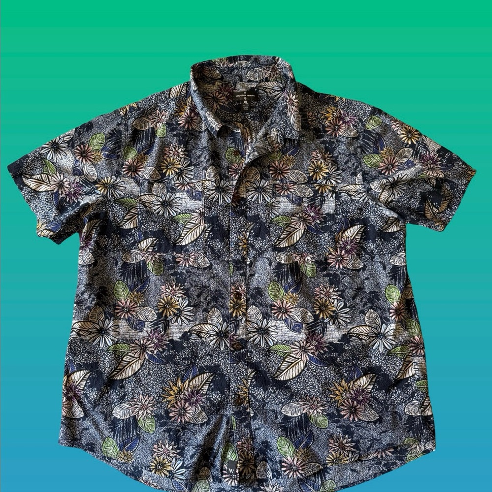 Tropical Floral Men's Casual Shirt
